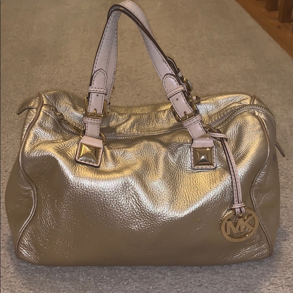 Gold Michael Kors Handbag
